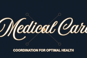 Diagram of one coordinating physician connected to multiple medical specialists, representing medical care coordination in Miami at PURE Executive Health & Wellness in Coral Gables.